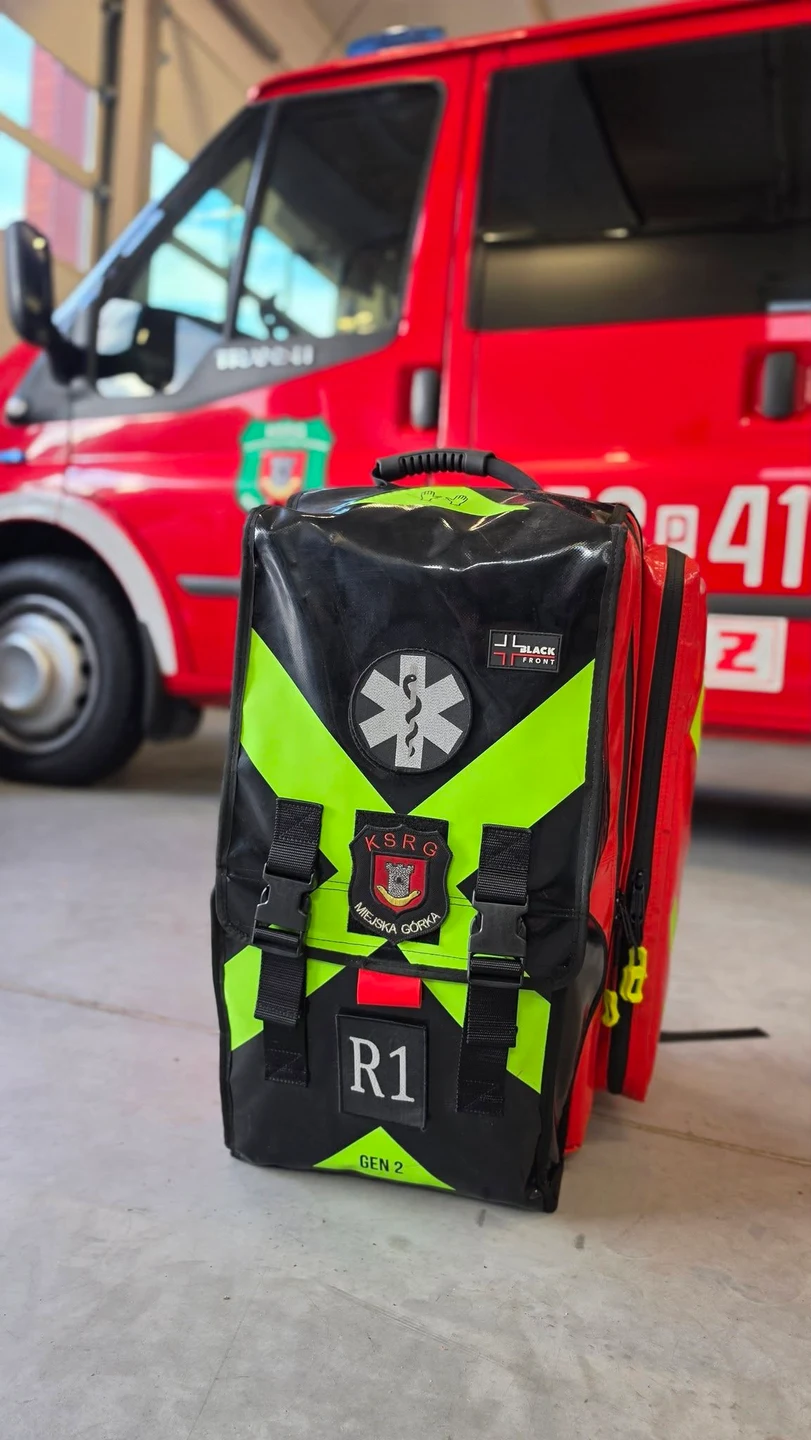 Sponsor wsparł strażaków – jednostka OSP otrzymała plecak ratowniczy