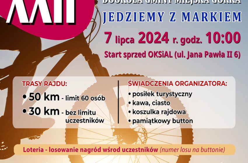  XXII Rajd Rowerowy 'Jedziemy z Markiem’ – Zaproszenie do Aktywnego Spędzenia Czasu w Gminie Miejska Górka