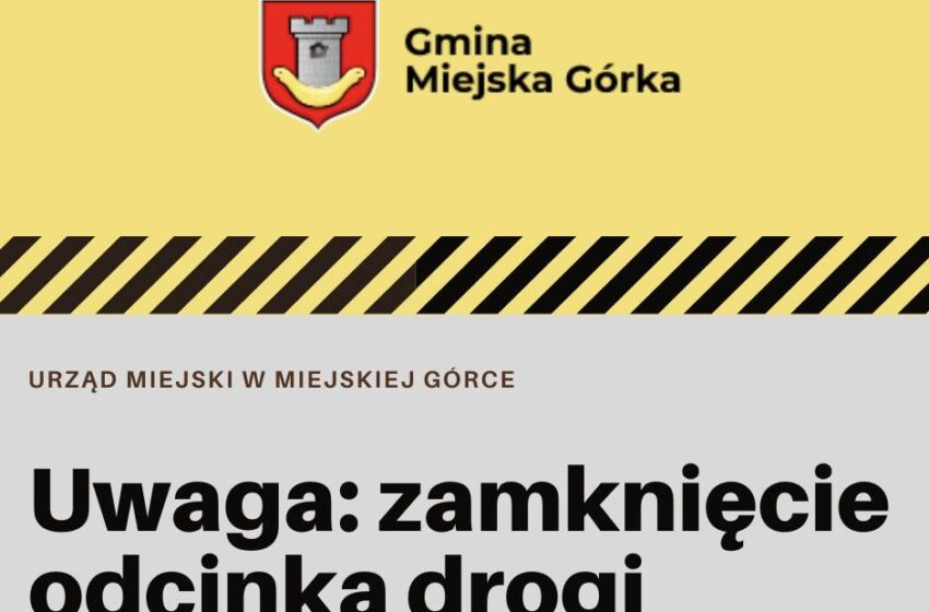  Zamknięty zostanie odcinek drogi pomiędzy Dłonią, a Piaskami