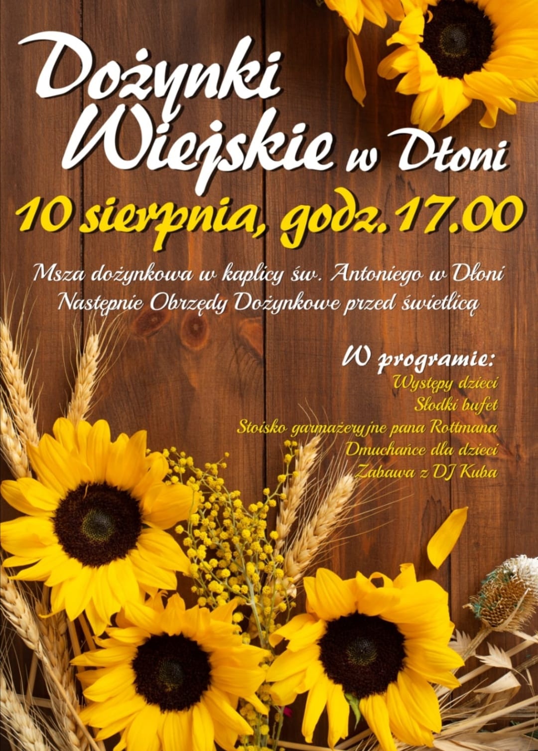 Dożynki Wiejskie w Dłoni 2024 – Program, Atrakcje, Tradycje