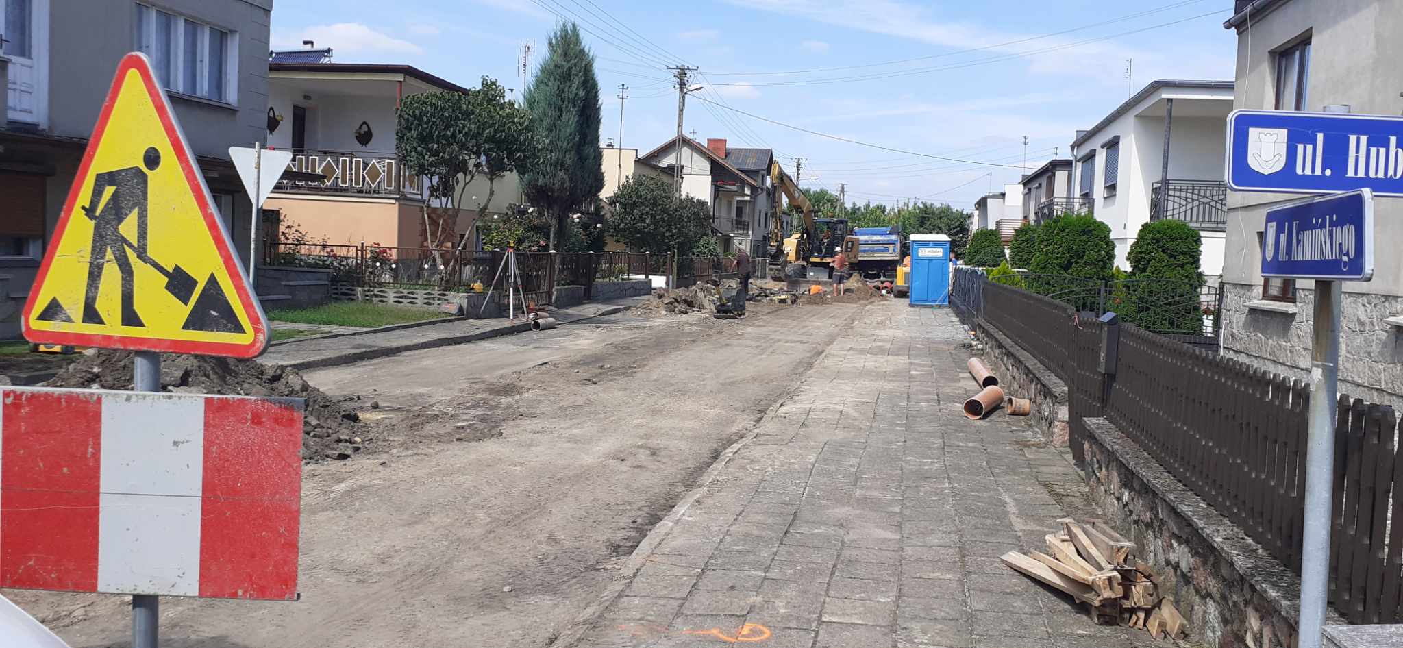 Remont drogi na ulicy Stanisława Kamińskiego w Miejskiej Górce