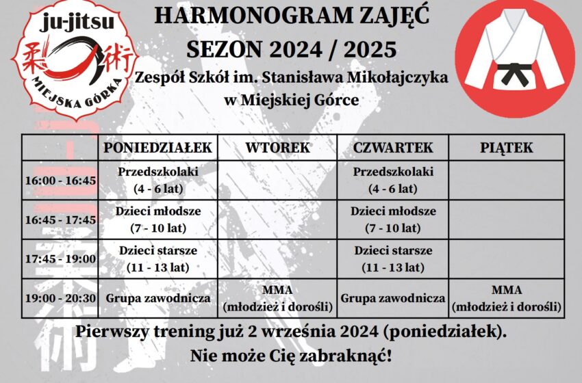  Harmonogram Treningów Jujitsu – Przygotowanie dla Nowych Samurajów