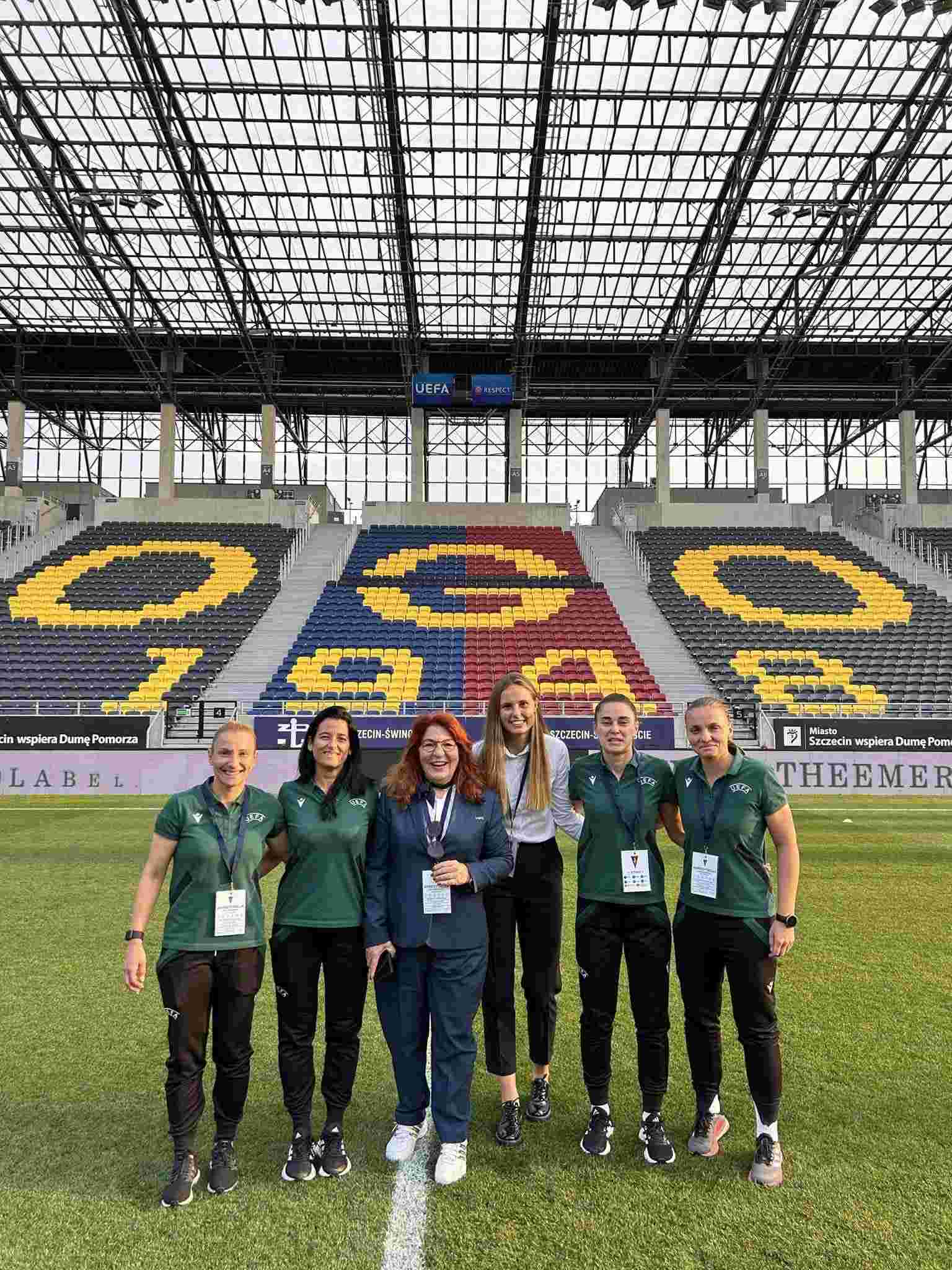 Julia Sierpowska na Turnieju Kwalifikacyjnym Ligi Mistrzów Kobiet jako Referee Liaison Officer