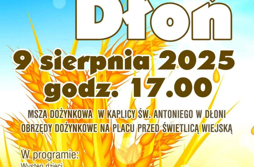 Dożynki Wiejskie w Dłoni już 9 sierpnia