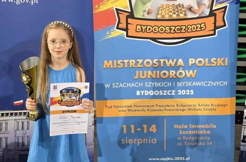  Wielki sukces Zosi Psarskiej na Mistrzostwach Polski Juniorów w Bydgoszczy