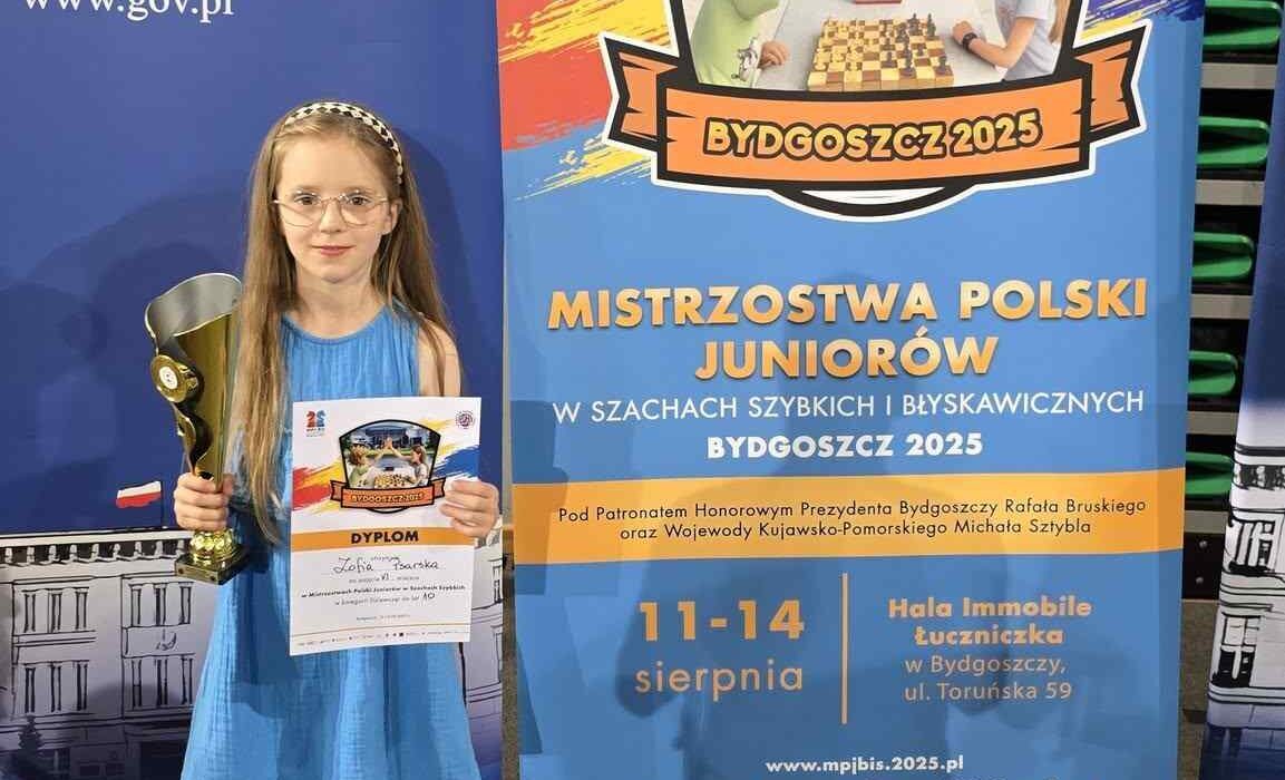 Wielki sukces Zosi Psarskiej na Mistrzostwach Polski Juniorów w Bydgoszczy