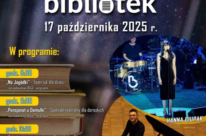  Noc Bibliotek w Miejskiej Górce już 17 października!