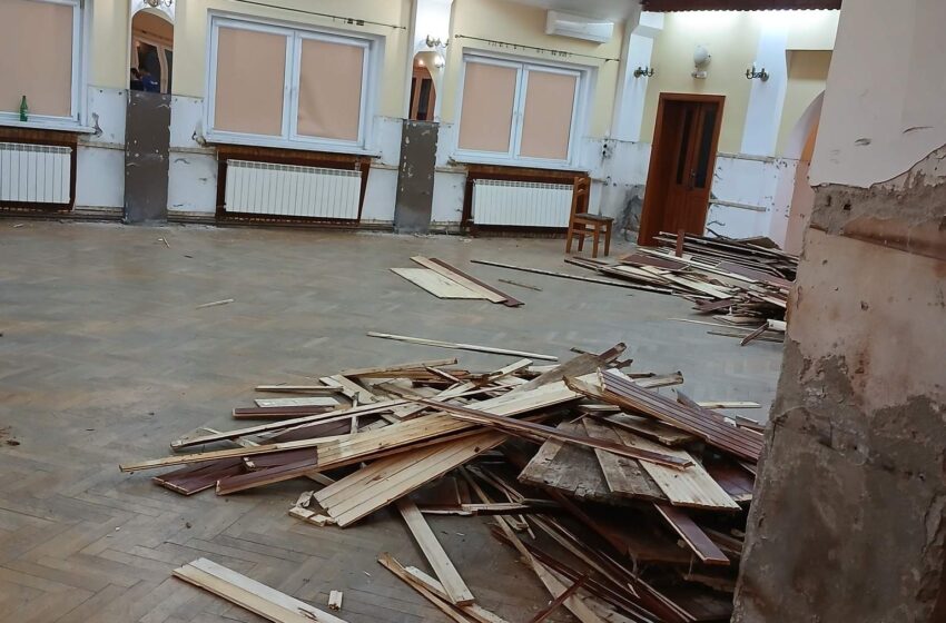  SOBIAŁKOWO. Sala wiejska czasowo wyłączona z użytkowania