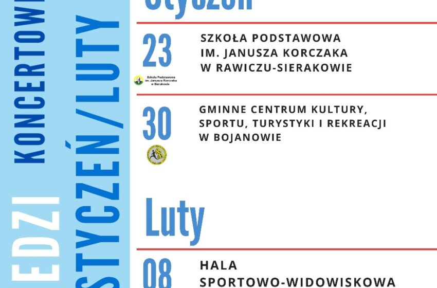  Stowarzyszenie Orkiestra Dęta Miejska Górka zaprasza na koncerty