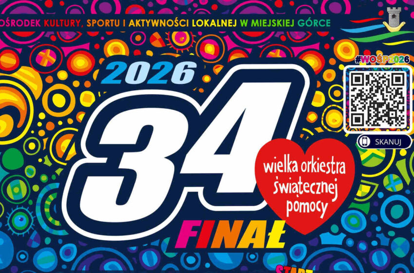  34. Finał WOŚP w Miejskiej Górce. Koncert, licytacje i atrakcje już 25 stycznia