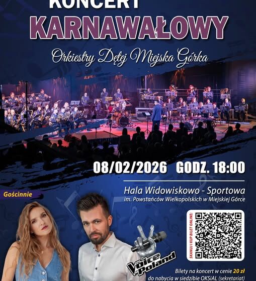  Koncert Karnawałowy Orkiestry Dętej Miejska Górka już 8 lutego